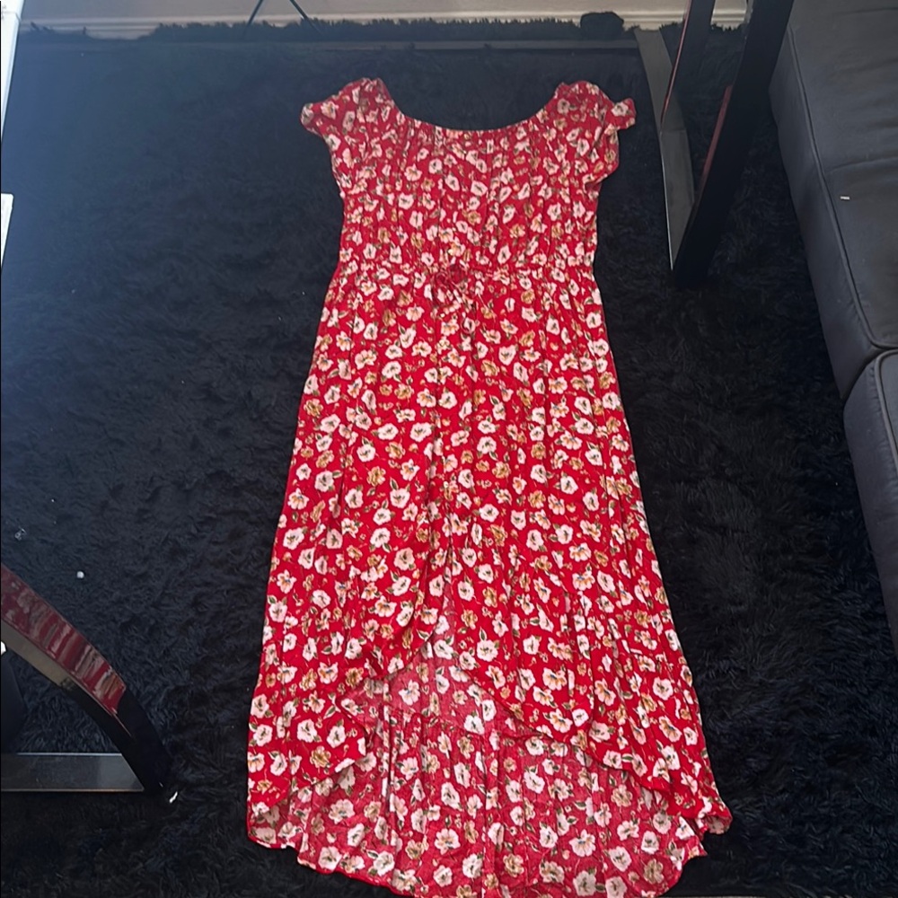 Floral Red Women’s Dress